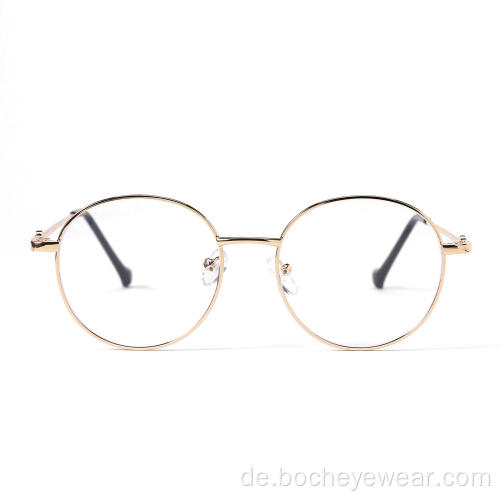 Designer-Gaming-Brille mit optischem Metallrahmen Anti-Blaulicht